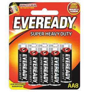 Eveready - Super Heavy Duty M1215 Battery Pack of 8 AA Battery 604560840 CherryAffairs
