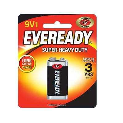 Eveready - Super Heavy Duty M1222 Battery Pack of 1 9V1 Battery 8888021100174 CherryAffairs