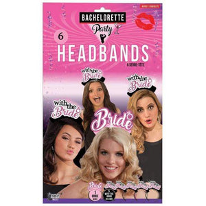 Forum Novelties - Bachelorette Party 6 Headbands (Pink) | Zush.sg