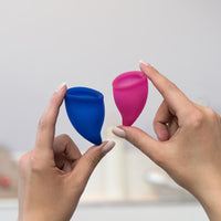 Fun Factory - Fun Cup Menstrual Cup Size A & B Kit (Pink/Ultramarine) | Zush.sg