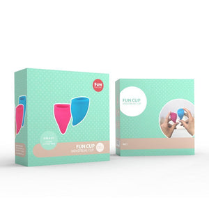 Fun Factory - Fun Cup Menstrual Cup Size A Kit (Pink/Turquiose) | CherryAffairs Singapore