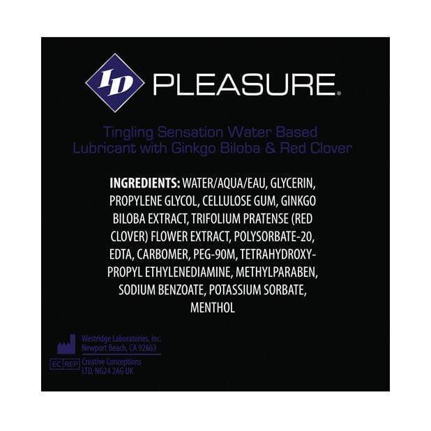 ID Lube - ID Pleasure Waterbased Tingling Lubricant 17oz Lube (Water Based) 761236900730 CherryAffairs