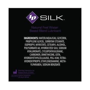 ID Lube - Silk Natural Feel Silicone Lubricant 2.2 oz | CherryAffairs Singapore