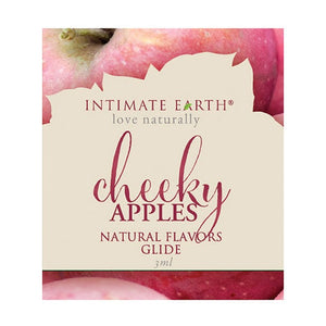 Intimate Earth - Natural Flavors Glide Flavored Lubricant Sachet 3 ml (Cheeky Apples) Lube (Water Based) 850000918115 CherryAffairs