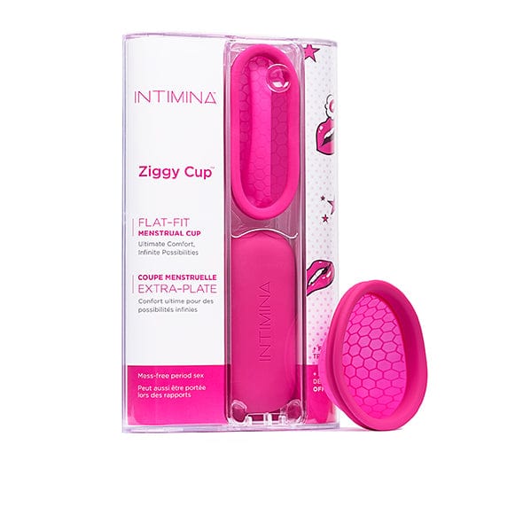 Intimina - Ziggy Cup Flat Fit Menstrual Cup (Pink) Menstrual Cup 7350075026140 CherryAffairs