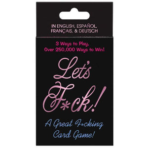 Kheper Games - Let's F*ck Card Game (Black) | CherryAffairs Singapore