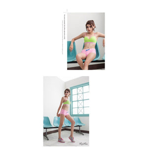 Naya Nina - The Colorful Triangle Increase No Rims Sports Underwear NA15180003-6 (Green) | CherryAffairs Singapore