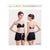 Naya Nina - The Colorful Triangle Increase No Rims Sports Underwear NA15180003 (Black) | CherryAffairs Singapore