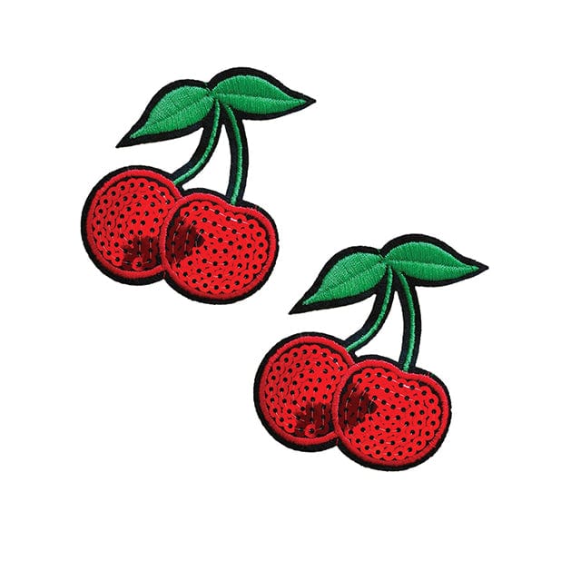 Neva Nude - Sequin Cherry Pasties Nipple Covers O/S (Red) Nipple Covers 689855878028 CherryAffairs