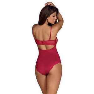 Obsessive - Rosalyne Teddy Costume S/M (Red) Costumes 5901688224229 CherryAffairs