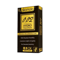 Okamoto - 0.02 Hydro Condoms 8's | Zush.sg