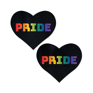 Pastease - Premium Pride Pasties Nipple Covers O/S (Black/Rainbow) Nipple Covers 694536302730 CherryAffairs