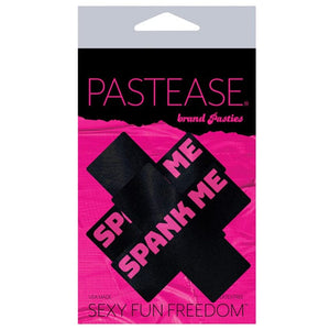 Pastease - Premium Spank Me Plus Pasties Nipple Covers O/S (Black/Pink) Nipple Covers 785123872429 CherryAffairs