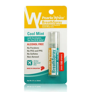 Pearlie White - Anti Bacterial Breathspray Alcohol Free CoolMint 8.5ml (Green) | Zush.sg