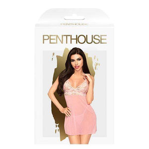 Penthouse - Bedtime Story Mini Dress with Thong Chemise M/L (Light Pink) Chemises 4061504006178 CherryAffairs