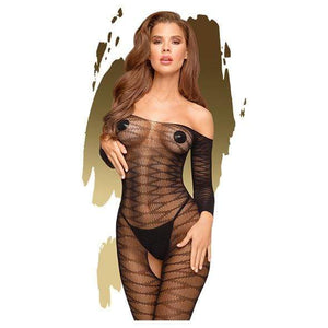 Penthouse - Dreamy Diva Sheer Crotchless Bodystocking Costume S-L (Black) Costumes 4061504005607 CherryAffairs