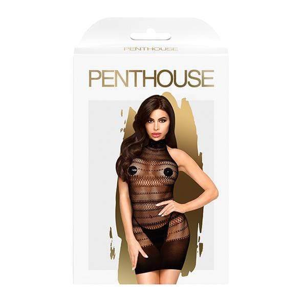 Penthouse - Epic Night High Neck Mini Dress XL (Black) Costumes 410583424 CherryAffairs