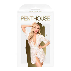 Penthouse - Hypnotic Power Short Kimono with Thong S-L (White) Costumes 4061504006598 CherryAffairs