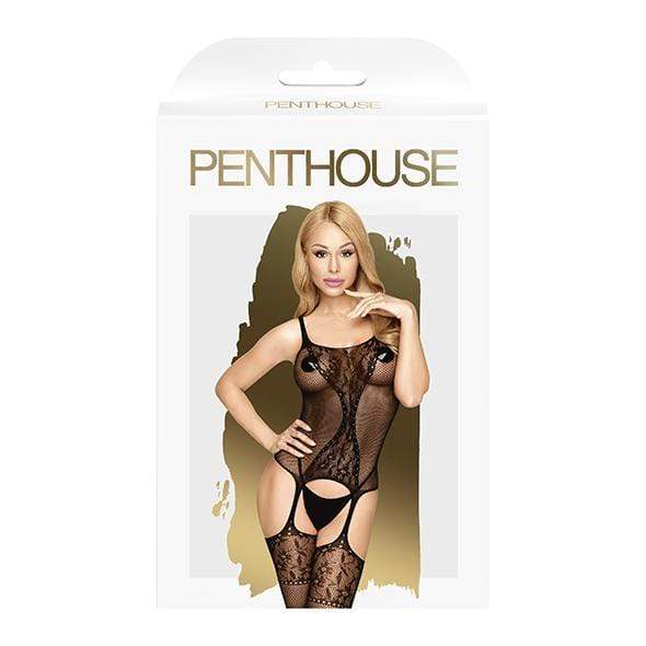 Penthouse - Miss Curvy Net Bodystocking Costume S-L (Black) Costumes 4061504005300 CherryAffairs
