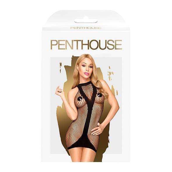 Penthouse - Ride Or Die Seamless Net Mini Dress XL (Black) Costumes 4061504005911 CherryAffairs
