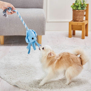 Petio Admate - Sturdy Rope Dog Toy Squid (Blue) Dog Toys 4903588272158 CherryAffairs