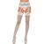 Popsi Lingerie - Lace Trim Garter Pantyhose Stockings Costume O/S (White) Stockings 8932131088171 CherryAffairs