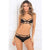 Rene Rofe - Hot Lust Strappy Bra and Panty Set M/L (Black) | Zush.sg