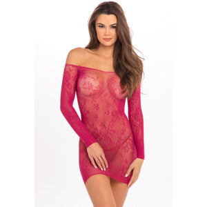 Rene Rofe - Open Season Off Shoulder Dress Costume M/L (Pink) | Zush.sg