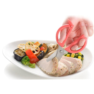 Richell - Odekake Lunch Kun Scissors for Baby Food with Storage Case Baby Food Scissors 4973655442036 CherryAffairs