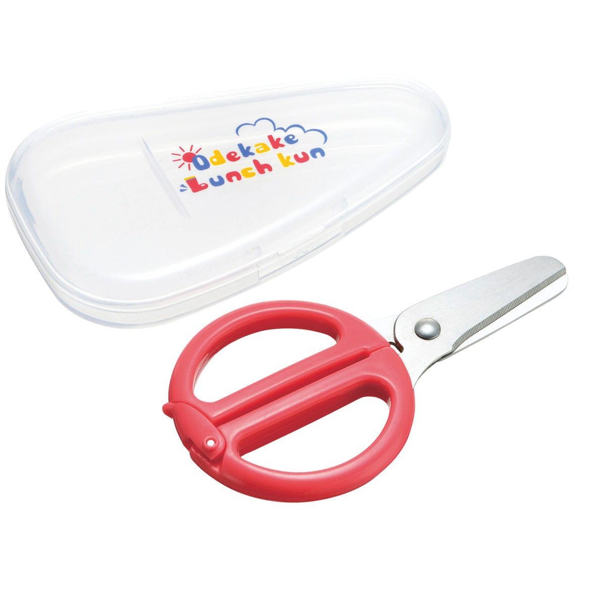 Richell - Odekake Lunch Kun Scissors for Baby Food with Storage Case Baby Food Scissors 4973655442036 CherryAffairs