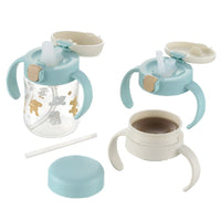 Richell - T.L.I Baby Step Up Clear Training Water Bottle Mug Set Baby Water Bottle Set 4945680203616 CherryAffairs