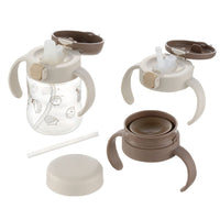 Richell - T.L.I Baby Step Up Clear Training Water Bottle Mug Set Baby Water Bottle Set 4945680203623 CherryAffairs