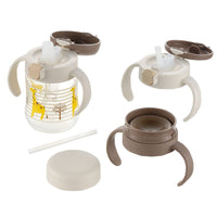 Richell - T.L.I Baby Step Up Clear Training Water Bottle Mug Set Baby Water Bottle Set CherryAffairs