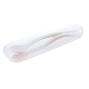 Richell - T.L.I Soft Baby Feeding Spoon Set with Storage Case Baby Spoon 4973655209554 CherryAffairs