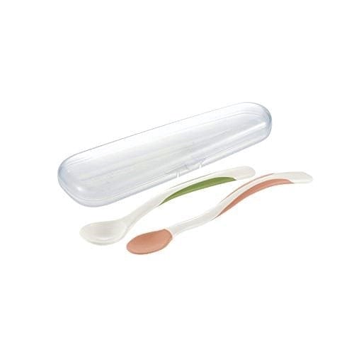 Richell - T.L.I Soft Baby Feeding Spoon Set with Storage Case Baby Spoon 4973655209554 CherryAffairs