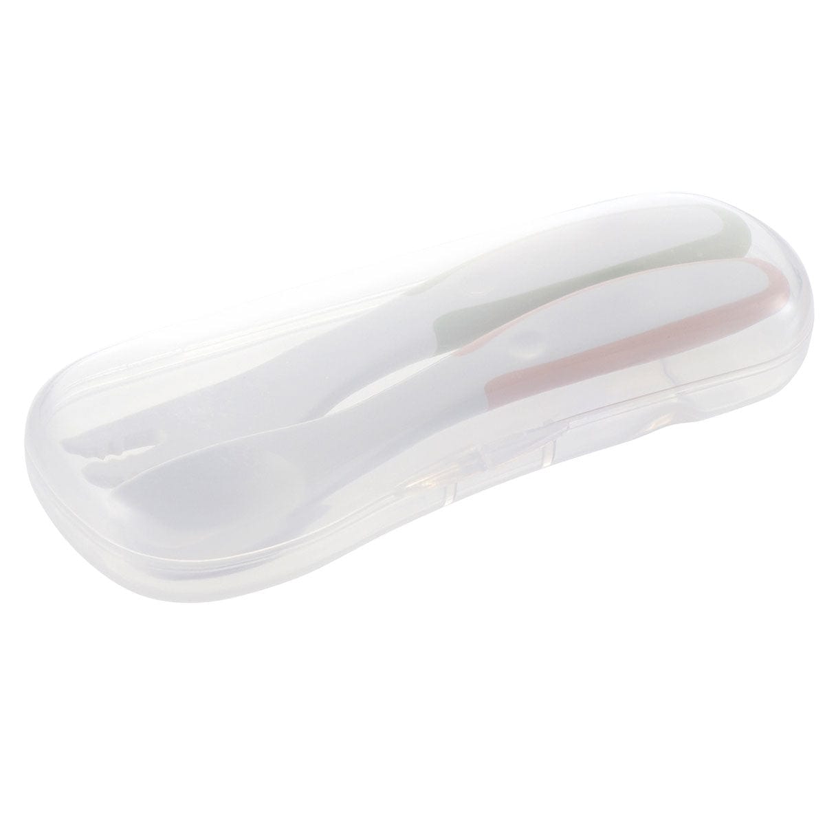 Richell - T.L.I Stage 3 Baby Self Feeding Spoon and Fork Set Baby Spoon and Fork 4973655215548 CherryAffairs