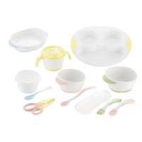 Richell - T.L.I Step Up Stage 1-3 Baby Tableware Meal Set Baby Utensils Set 4973655215593 CherryAffairs