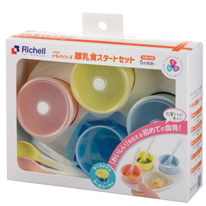 Richell - T.L.I Try Series Baby Food Starter Tableware Set Baby Utensils Set 4945680200004 CherryAffairs
