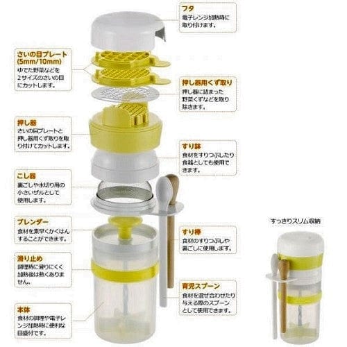 Richell - Time Saver Easy Weaning Baby Food Maker Processor Cooking Set Baby Food Processor 4973655442050 CherryAffairs