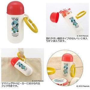 Richell - Vintage Snoopy Peanut Collection Baby Senbei Snack Case Tube Baby Snack Box 4973655215944 CherryAffairs