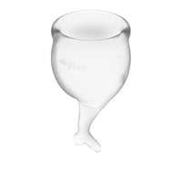 Satisfyer - Feel Secure Menstrual Cup Set (Clear) | Zush.sg