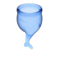 Satisfyer - Feel Secure Menstrual Cup Set (Dark Blue) | Zush.sg