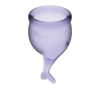 Satisfyer - Feel Secure Menstrual Cup Set (Lilac) | Zush.sg