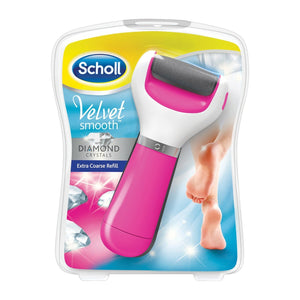 Scholl - Velvet Smooth Express Pedi Electronic Foot File (Pink) | Zush.sg