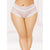 Seven til Midnight - High Waisted Panty with Lace Up Back 1X/2X (White) | Zush.sg