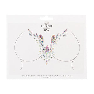 Shots - Le Desir Bliss Dazzling V Cleavage Bling Sticker Dressing Accessories O/S (Multi Colour) Clothing Accessories 625984135 CherryAffairs