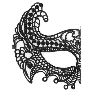 Shots - Ouch Black and White Lace Empress Eye Mask (Black) Mask (Non blinded) 625985629 CherryAffairs