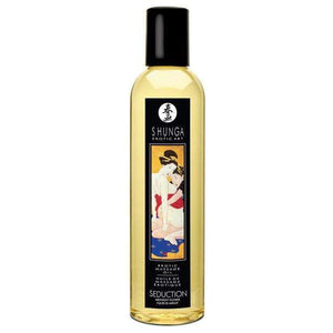 Shunga - Erotic Art Erotic Massage Oil Seduction Midnight Flower 8oz | Zush.sg