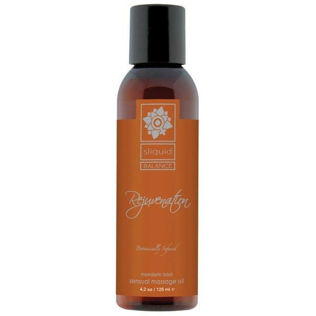 Sliquid - Balance Mandarin Basil Rejuvenation Massage Oil 4.2 oz | Zush.sg