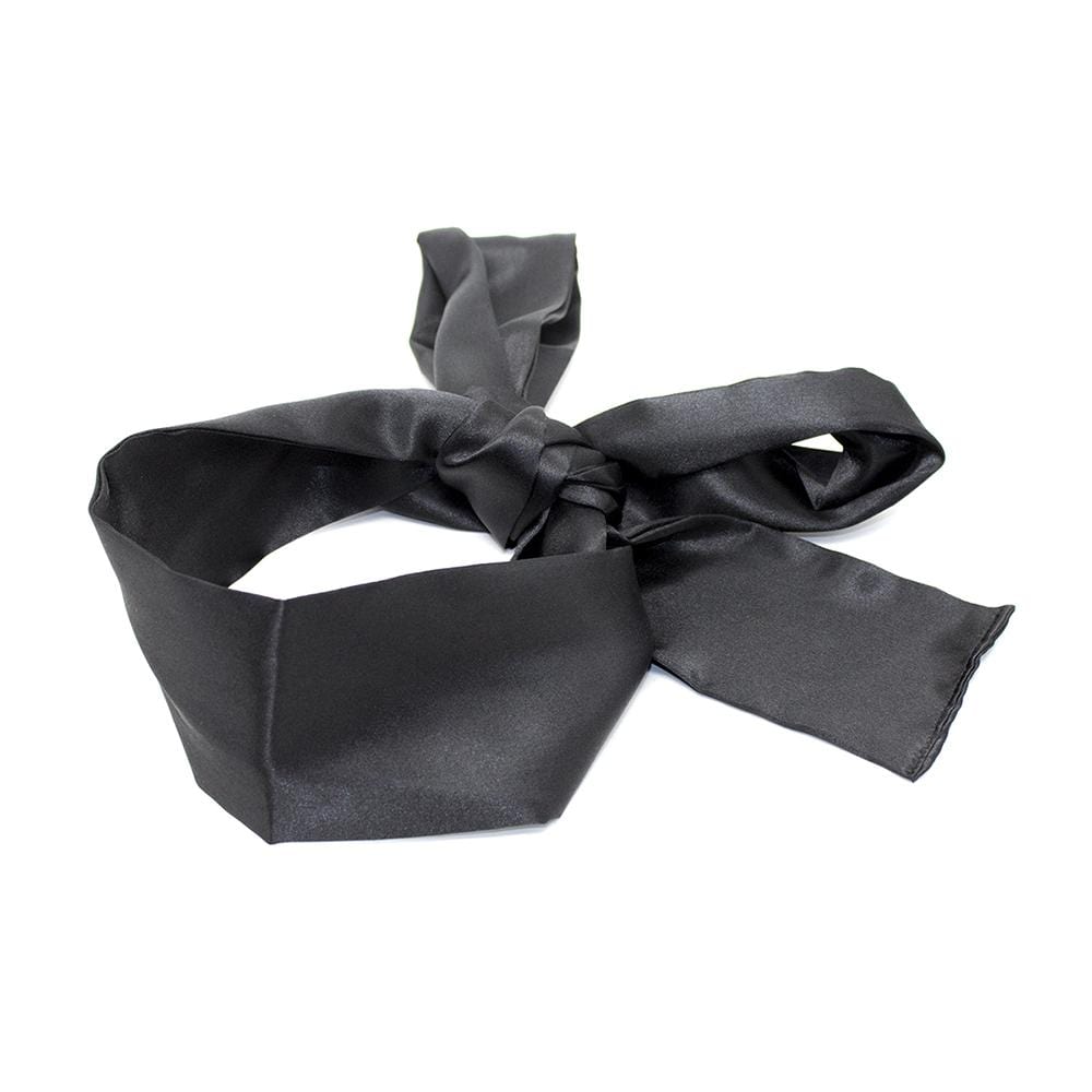 SM VIP - Blindfold and Restraints Set of 3 Ribbons (Black) Mask (Blind) 4573319210683 CherryAffairs